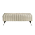 Roundhill Furniture Mavela Wide Wale Corduroy Upholstered Bench