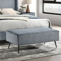 Roundhill Furniture Mavela Wide Wale Corduroy Upholstered Bench