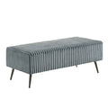 Roundhill Furniture Mavela Wide Wale Corduroy Upholstered Bench