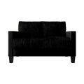 CraftPorch Velvet Upholstered Mid-Century Modern Corduroy 2-Piece Living Room Set