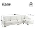 Spacious L-Shaped Chenille Sectional Sofa with Chaise Lounge for Living Room, Apartment, or Office
