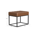 HomePop Theodore Upholstered Ottoman