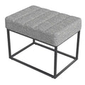 HomePop Theodore Upholstered Ottoman