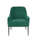 Mid-Century Velvet Accent Chair with Slope Arms