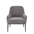Mid-Century Velvet Accent Chair with Slope Arms