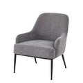 Mid-Century Velvet Accent Chair with Slope Arms