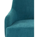 Mid-Century Velvet Accent Chair with Slope Arms