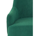 Mid-Century Velvet Accent Chair with Slope Arms