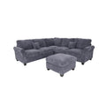 Poundex 4-Piece Sectional Sofa