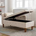 Modern Upholstered Chaise Lounge Chair with Storage & Pillow - Ideal for Bedroom Relaxation and Sleeping