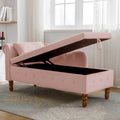 Modern Upholstered Chaise Lounge Chair with Storage & Pillow - Ideal for Bedroom Relaxation and Sleeping