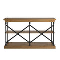 iNSPIRE Q Artisan Barnstone Iron and Wood Entryway Console Table