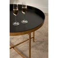 Kate and Laurel Celia 28.25-Inch Round Metal Coffee Table