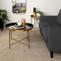 Kate and Laurel Celia 28.25-Inch Round Metal Coffee Table