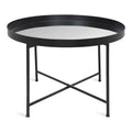 Kate and Laurel Celia 28.25-Inch Round Metal Coffee Table