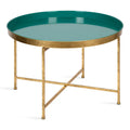 Kate and Laurel Celia 28.25-Inch Round Metal Coffee Table