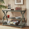Lorraine Wooden Scroll TV Stand and Sofa Table by iNSPIRE Q Classic