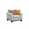 Elegant Mist Grey Accent Chair