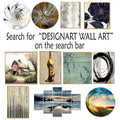 Designart Marble Serenity Gray Watercolor Waves Upholstered Accent Chair with Abstract Shapes