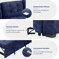 L-Shaped Pull-Out Sleeper Sofa with Wheels, USB Charging Ports, and Power Outlets