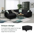 Versatile Reversible Sectional Sofa with Ottoman - Flexible Combination Module