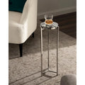 Kate and Laurel Aguilar Glamorous Drink Table - 9x9x23 Inches