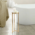 Kate and Laurel Aguilar Glamorous Drink Table - 9x9x23 Inches