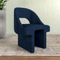 Modern Elegant Boucle Upholstered Accent Chair with MDF Wood Frame for Home Office, Living Room, and Bedroom