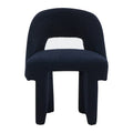Modern Elegant Boucle Upholstered Accent Chair with MDF Wood Frame for Home Office, Living Room, and Bedroom