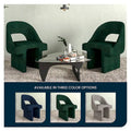 Modern Elegant Boucle Upholstered Accent Chair with MDF Wood Frame for Home Office, Living Room, and Bedroom