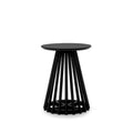 15.75-Inch Round Solid Wood Coffee Table - Minimalist End Table for Living Room