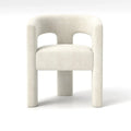SEYNAR Contemporary Glam Velvet Dining Chair with Open-Back Design