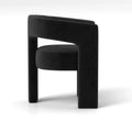 SEYNAR Contemporary Glam Velvet Dining Chair with Open-Back Design