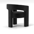 SEYNAR Contemporary Glam Velvet Dining Chair with Open-Back Design