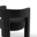 SEYNAR Contemporary Glam Velvet Dining Chair with Open-Back Design