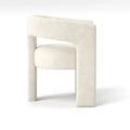 SEYNAR Contemporary Glam Velvet Dining Chair with Open-Back Design