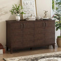 Large 4-Door Sideboard Buffet with Adjustable Shelves for Ample Storage