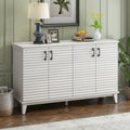 Large 4-Door Sideboard Buffet with Adjustable Shelves for Ample Storage