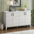 Large 4-Door Sideboard Buffet with Adjustable Shelves for Ample Storage
