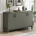 Large 4-Door Sideboard Buffet with Adjustable Shelves for Ample Storage