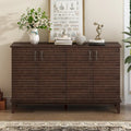 Large 4-Door Sideboard Buffet with Adjustable Shelves for Ample Storage