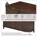 Large 4-Door Sideboard Buffet with Adjustable Shelves for Ample Storage