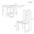 5-Piece Round Extendable Dining Set with Chairs