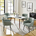 Set of 4 Amos Modern Boucle Dining Chairs with Adjustable Feet by HULALA HOME