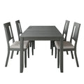 CraftPorch Classic 5-Piece Wooden Dining Ensemble