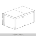 CraftPorch Classic 5-Piece Wooden Dining Ensemble