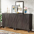 55-Inch Wooden Buffet Cabinet with Adjustable Shelf