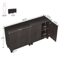 55-Inch Wooden Buffet Cabinet with Adjustable Shelf