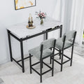 3-Piece Kitchen Table Set: Dining Table with 2 Chairs - Ideal for Small Spaces, Breakfast Nook, or Pub Use