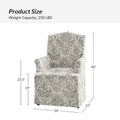 Set of 2 Alethea Upholstered Dining Chairs with Slipcovers and Solid Wood Legs by HULALA HOME